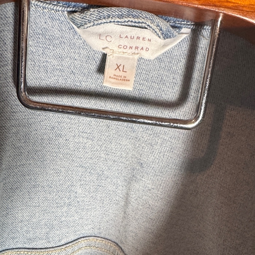 LC Lauren Conrad Light Blue Jean Jacket - Picture 2 of 5